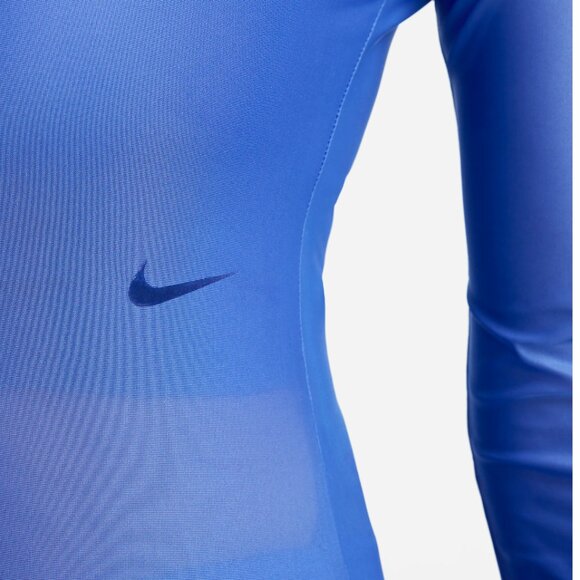 NWT Nike FutureMove Women's Dri-FIT Long-Sleeve Blue Sheer Top - Picture 2 of 8